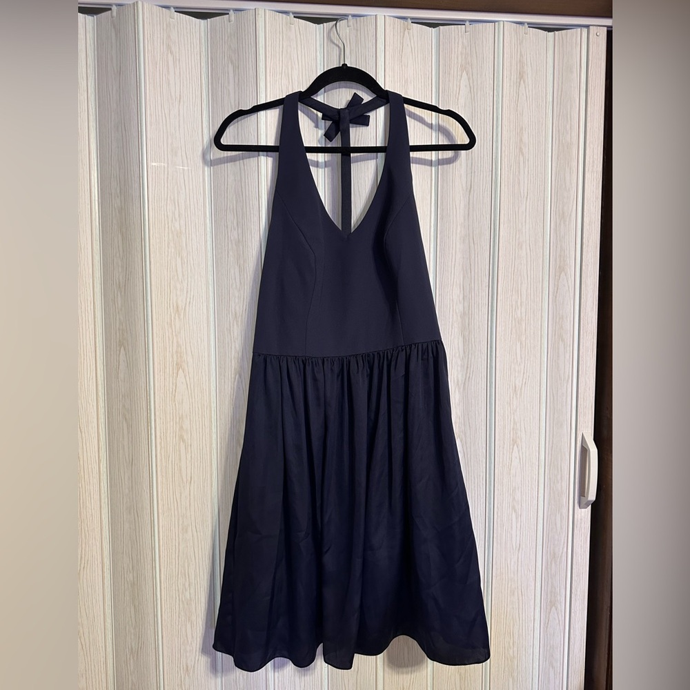 Vera Wang Navy Dress with bows